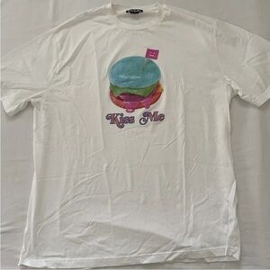 Acne Studios Enrik Burger Graphic Oversized T Shirt White L /XL Portugal unisex